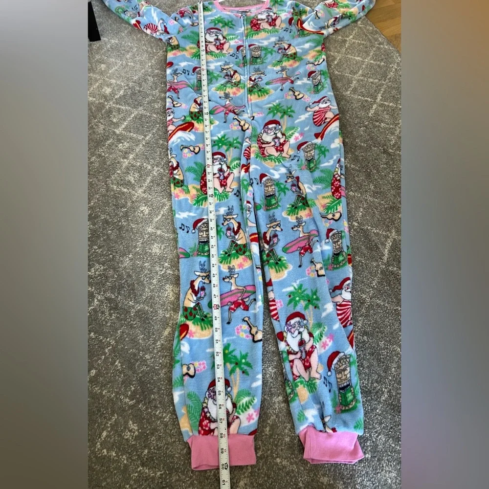 Women's large Secret Treasures Aloho Christmas Onesie zip‎ large